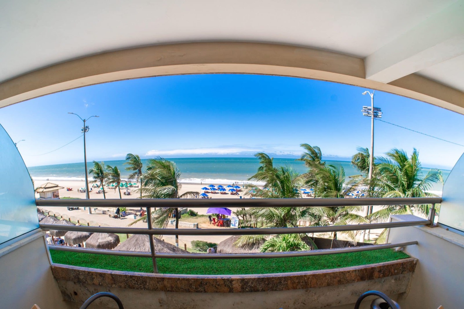 Vista da praia de Ponta Negra a partir da varanda